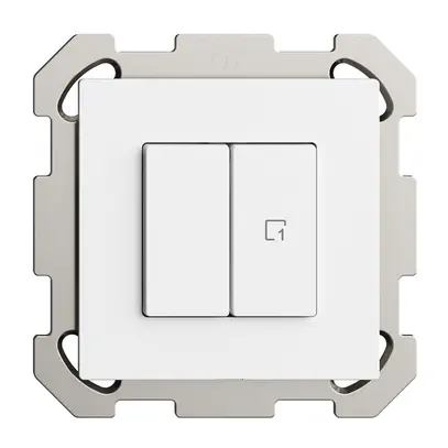 Stazione secondaria INC 1K/2T per interruttore scena Edue Wiser bianco 