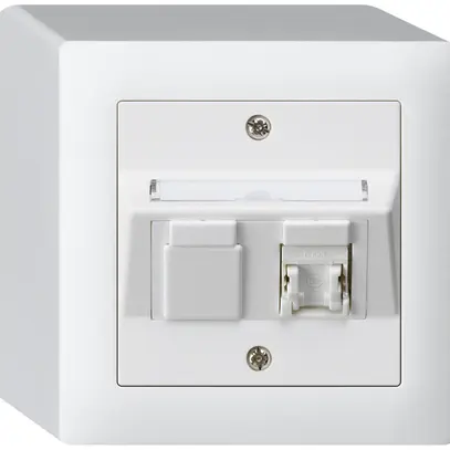 Prise AP kallysto cat.5e 1RJ45/u blanc 
