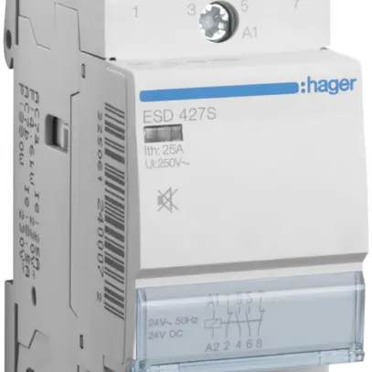 Contacteur AMD Hager 24VAC 2 fermeur 2 ouvreur 25A sans bourdonnement 2UM 