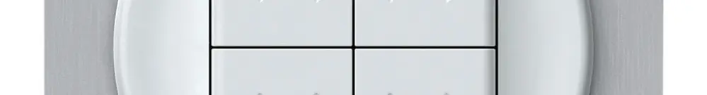 Interruttore tapparelle INC origin 2P 4×tasti 77×77mm bianco 