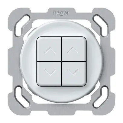 Interruttore tapparelle INC origin 2P 4×tasti 77×77mm bianco 