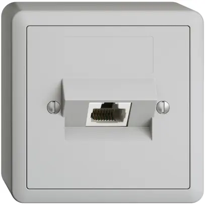 AP-Dose 1×RJ45/u 8P ITplus EDIZIOdue hellgrau 