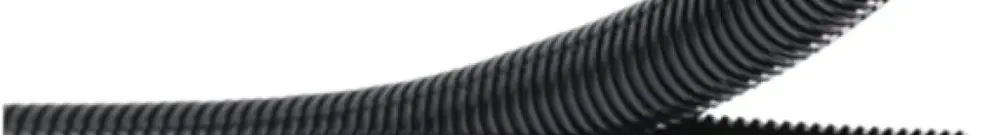 Tubo materia sintetica Duplex 45mm nero 