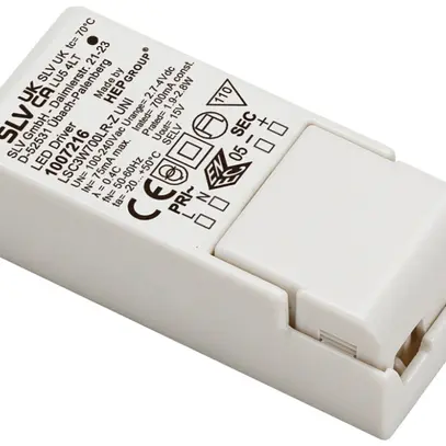 Alimentazione LED SLV 2.8W 15V 700mA ON/OFF scarico trazione 