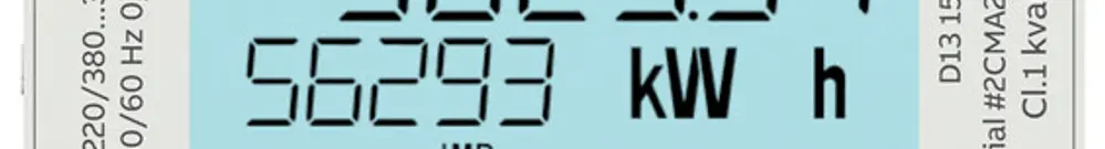 REG-Energiezähler ABB D13 15 65 3LN 65A Zweitarif S0 3TE 