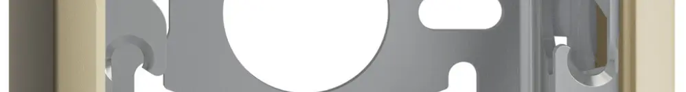 Cappa con piastra di base 54mm EDIZIOdue vanille 