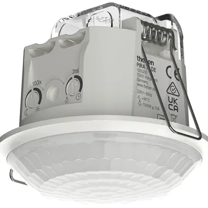 Détecteur de mouvement INC Theben PIRA T8 DE PIR 230V 1000W 360° IP21 blanc 