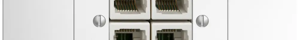 Presa INS 4×RJ45/u 4P sep. EDIZIOdue bianco ITplus 