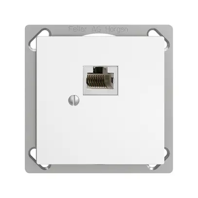 Boîte INC 1×RJ45/s 8P EDIZIOdue blanc R&M swissline 