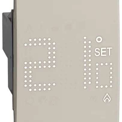 Thermostat Living Now avec display 230V 2 modules sand 