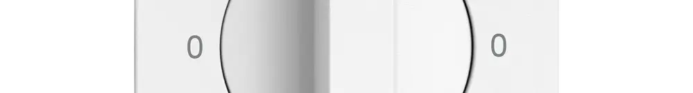 Montageset EDIZIO.liv SNAPFIX® f.Drehschalter m.Griff 0-Hand-0-Automat ws 