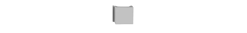 Plaque d'obturation Feller FH, pour kit montage R&M cat.6A spécial, gris clair 