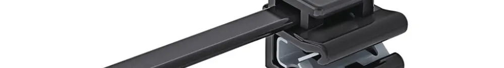 Clip d'arrêt avec collier EdgeClip T50ROSEC5B, latérale à plomb 1…3mm PA66HS 