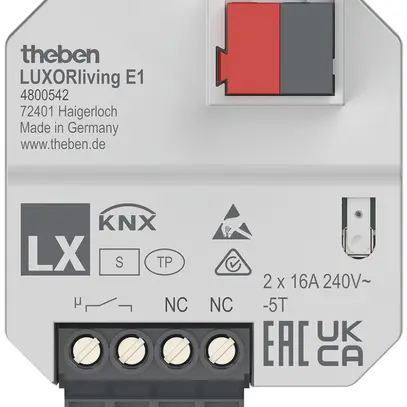 Attuatore di riscaldamento KNX INC KNX Theben LUXORliving E1 1 canale 