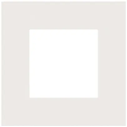 Telaio di copertura Niko Pure steel 83×83mm laccato bianco 