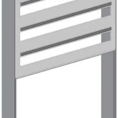 Quadro AP Hager ABT 506×1219mm 4 file grigio chiaro 