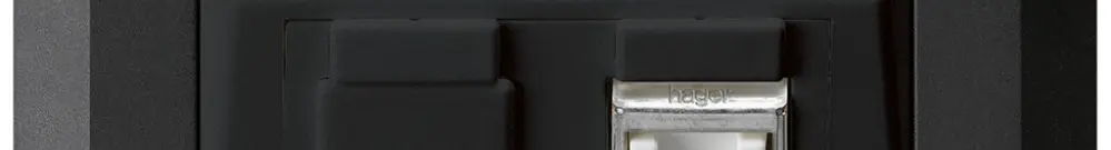 Prise ENC kallysto.line C cat.6 1RJ45/s noir 