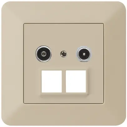 Prise multimédia ENC kallysto.trend R/TV 11dB 2GHz beige 