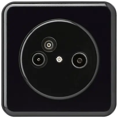 UP-Antennendose TV-R-Daten basico C 14dB schwarz 