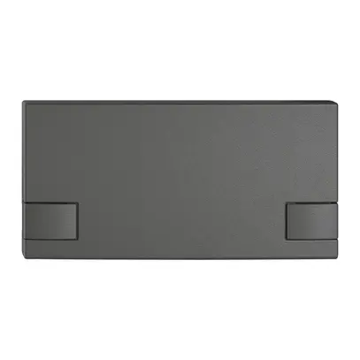 Pulsante 1/2 EDIZIO.liv KNX e UNI con SNAPFIX® senza LED comando a 2 tasti grs 
