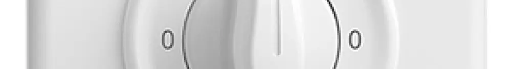 Interruttore rot.INC STANDARDdue 2/1L bianco, con impugnatura girevol 