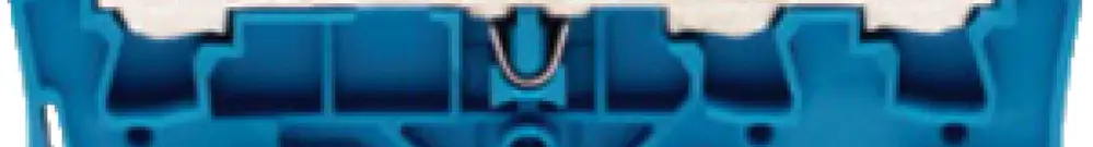 Borne de passage WAGO TopJob-S 1.5mm² 3L bleu série 2001 