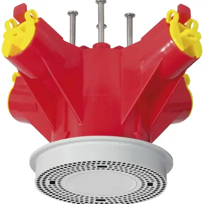 Lampendübel MT Crallo-Star Ø60×90mm mit Montagering Ø45mm 4×M20/M25 rot 