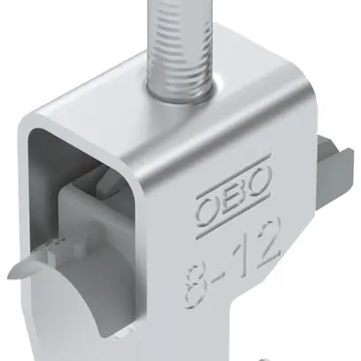 Fixation rapide BET 2056 pied à U matière synthétique 8…12mm 1×câble aluminium 