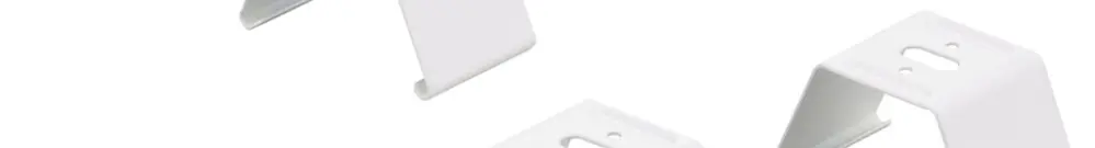 Support pour suspension CoreLine 40×67×37mm acier blanc suspension à corde 5 pcs 