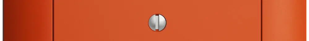 Frontset EDIZIOdue orange 88×88mm 2×T12 