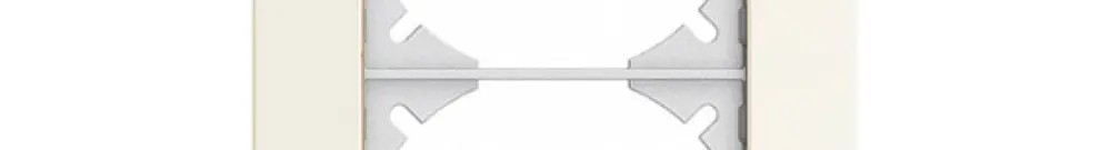 Telaio di cop. EDIZIOdue prestige 2×1 alluminio bianco 