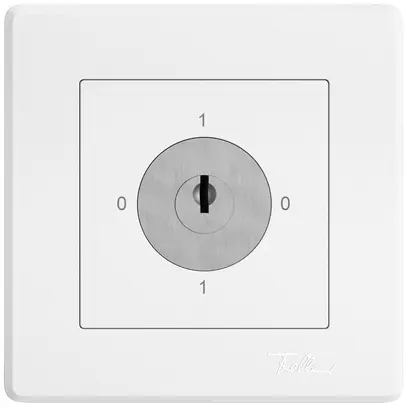 Interruttore rotativo INC EDIZIO.liv SNAPFIX® interr.0/1L serrature&2 chiavi bi 