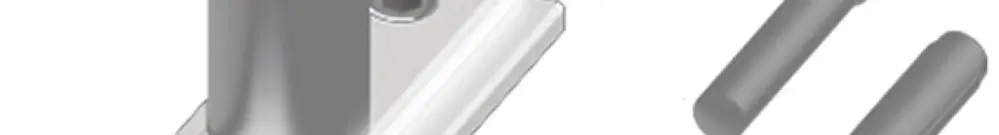 Supporto per sospensione Sylvania Lytespan ROUND alluminio 40mm bianco 