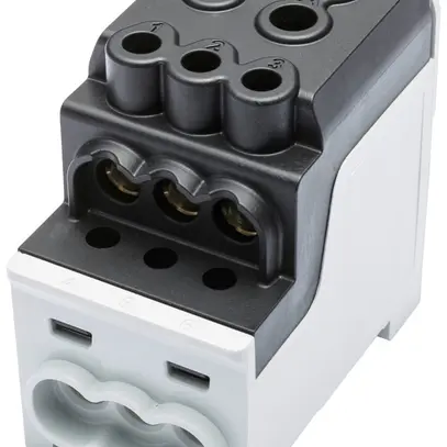 Verteilerblock Bals UBV TYP C/A 1P 200A 1×Eing 6×Ausg 1.5…35mm² 6…70mm² schwarz 