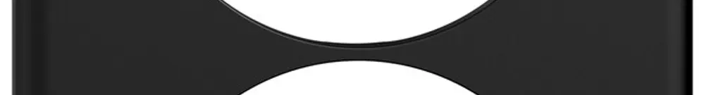Piastra di copertura INC STANDARDdue SNAPFIX® 2×1/1×2 2×Ø58 90×150mm ne 