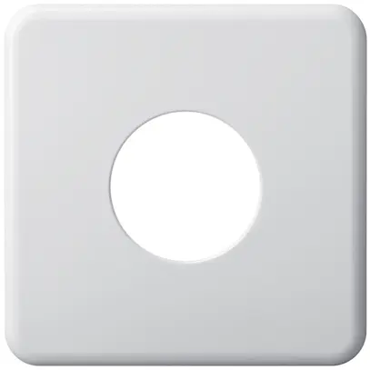 Placca di copertura basico II Ø43mm bianco 