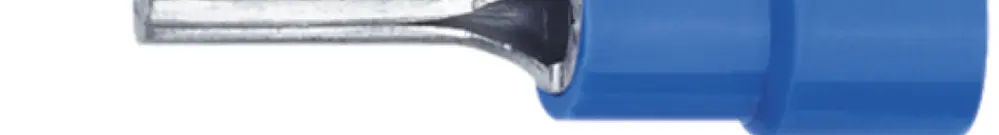 Cosse à sertir à pointe 1…2.5mm² bleu isolée Cu-Sn 
