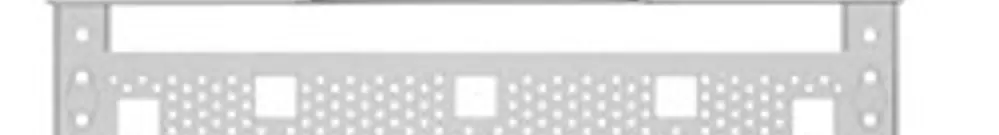Panello Media ABB, con 4 file DIN, altezza 4, 5 file per distributore vuoto 