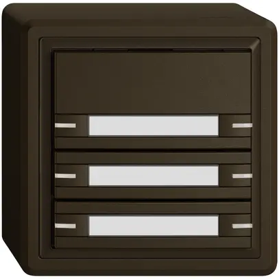 Poussoir KNX RGB AP EDIZIO.liv SNAPFIX® capteur temp.RGB-LED étiqu.6×com.1T br 
