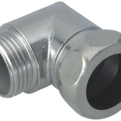 Raccord coudé 90° M16 Ø14mm laiton nickelé 