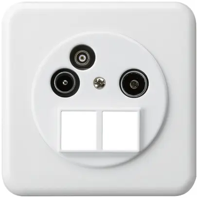 Prise d'antenne ENC TV-R-Données basico HMS C 2GHz 10.5db blanc 