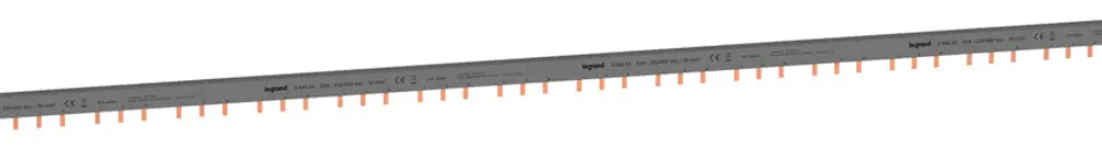 Kammschiene HX³standard 3P 3Ph Stift 16mm² 80A 1016mm grau 