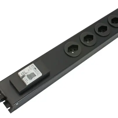Presa multipla MH 5×T13 PowerLine FI-LS Td1mm² 1.5m nero 