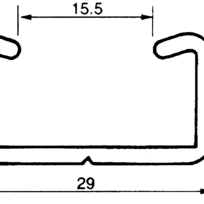 Barre de fixation Almatec 29×15×2mm L=3m 