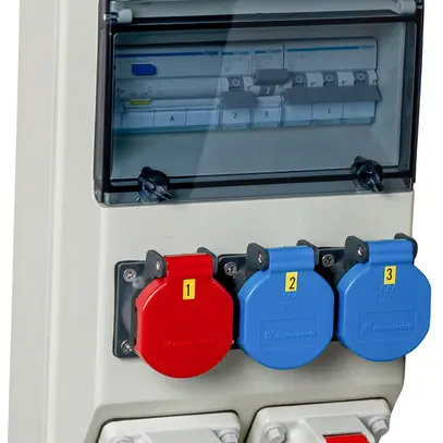 Distributore di corrente DEM DB35052 32A 3×LS 1×FI 2×T23 1×T25 1×T75 1×T76 