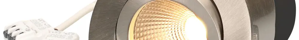 Spot LED INS maxLUCE DISC 230 7W 700lm 4000K IP44 MB REG Ø80mm nichel 36° 