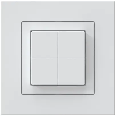Pulsante senza fili Friends of Hue KPR, 4×, 94×94mm, adesivo, bianco 