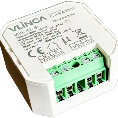 Attuatore-commutatore Elektrogros CASAMBI 1 uscita 220…240V 46×46×22mm 