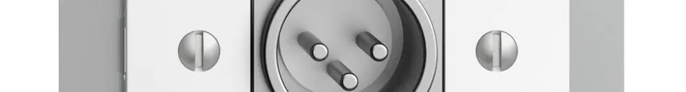 Presa INC XLR con spina EDIZIOdue bianco 