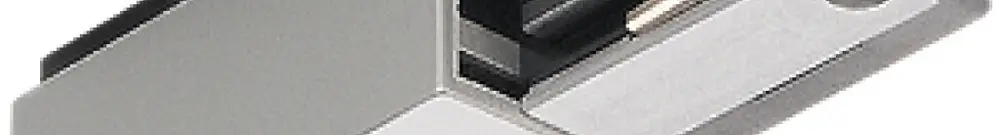 Alimentation SLV pour rail conducteur AP EUTRAC, terre gauche gris argenté 